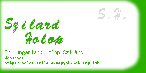 szilard holop business card
